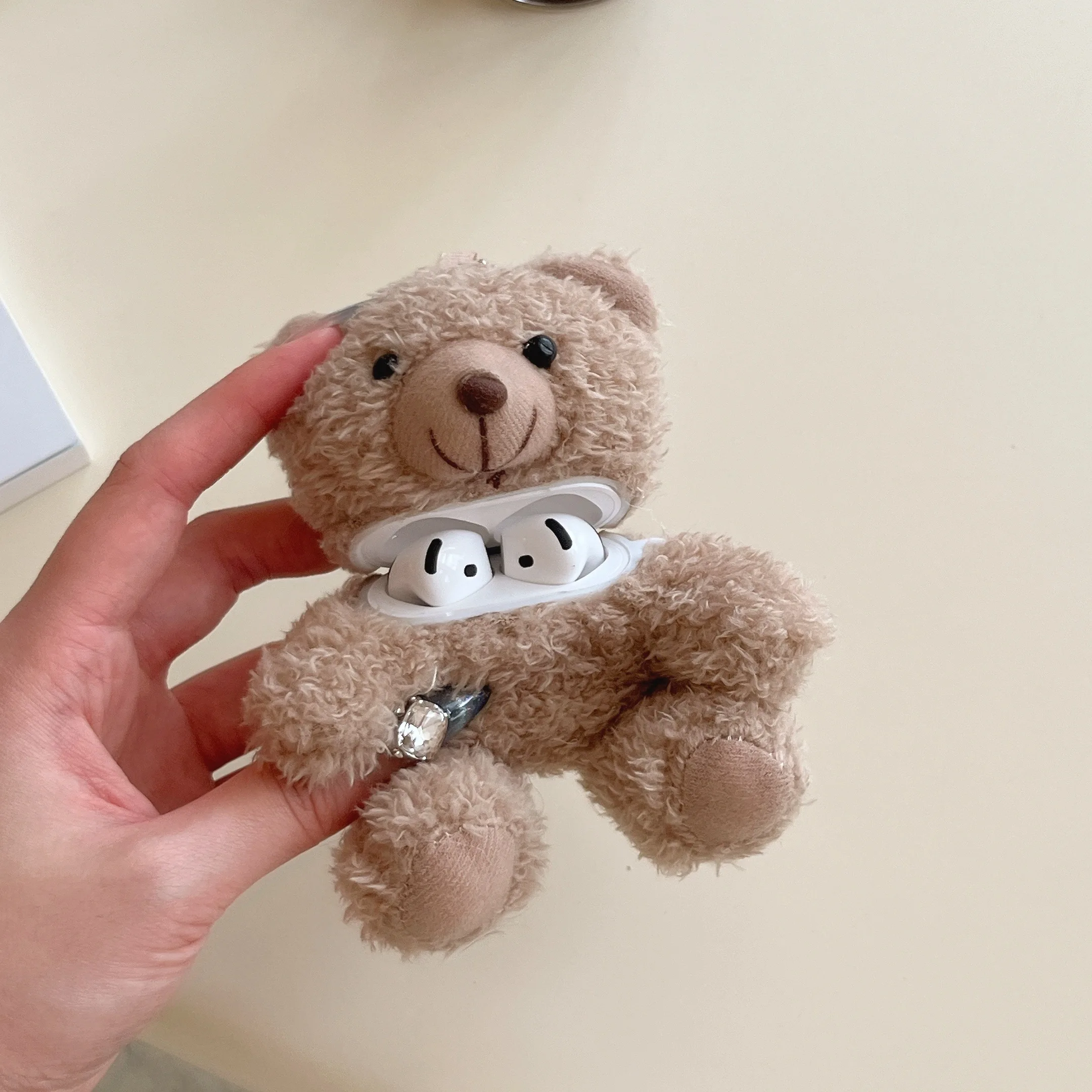 Cute Cartoon Fur Bear shape Case for Airpods
