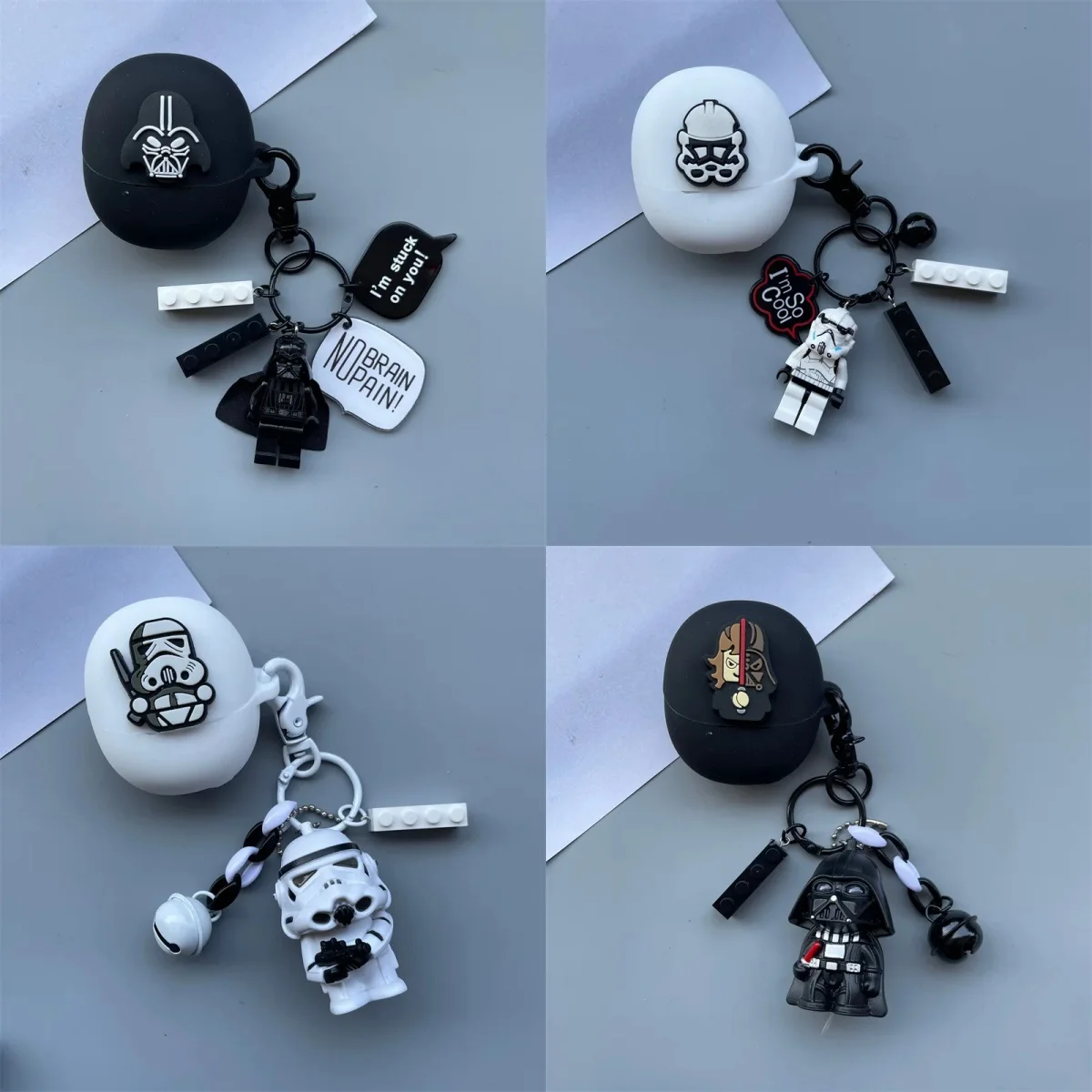 Silicone Wireless Protective Case with Keychain for Oppo Enco Air 3