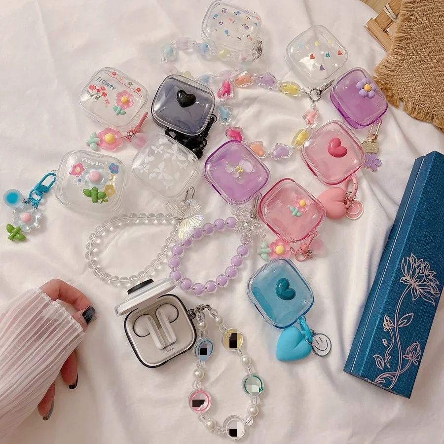 Flower Silicone Transparent Earphone Cover for Redmi Buds