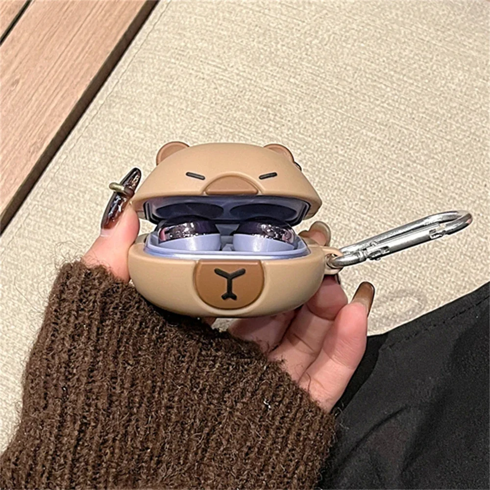 Cute Capybara Headphone Case For Galaxy Buds