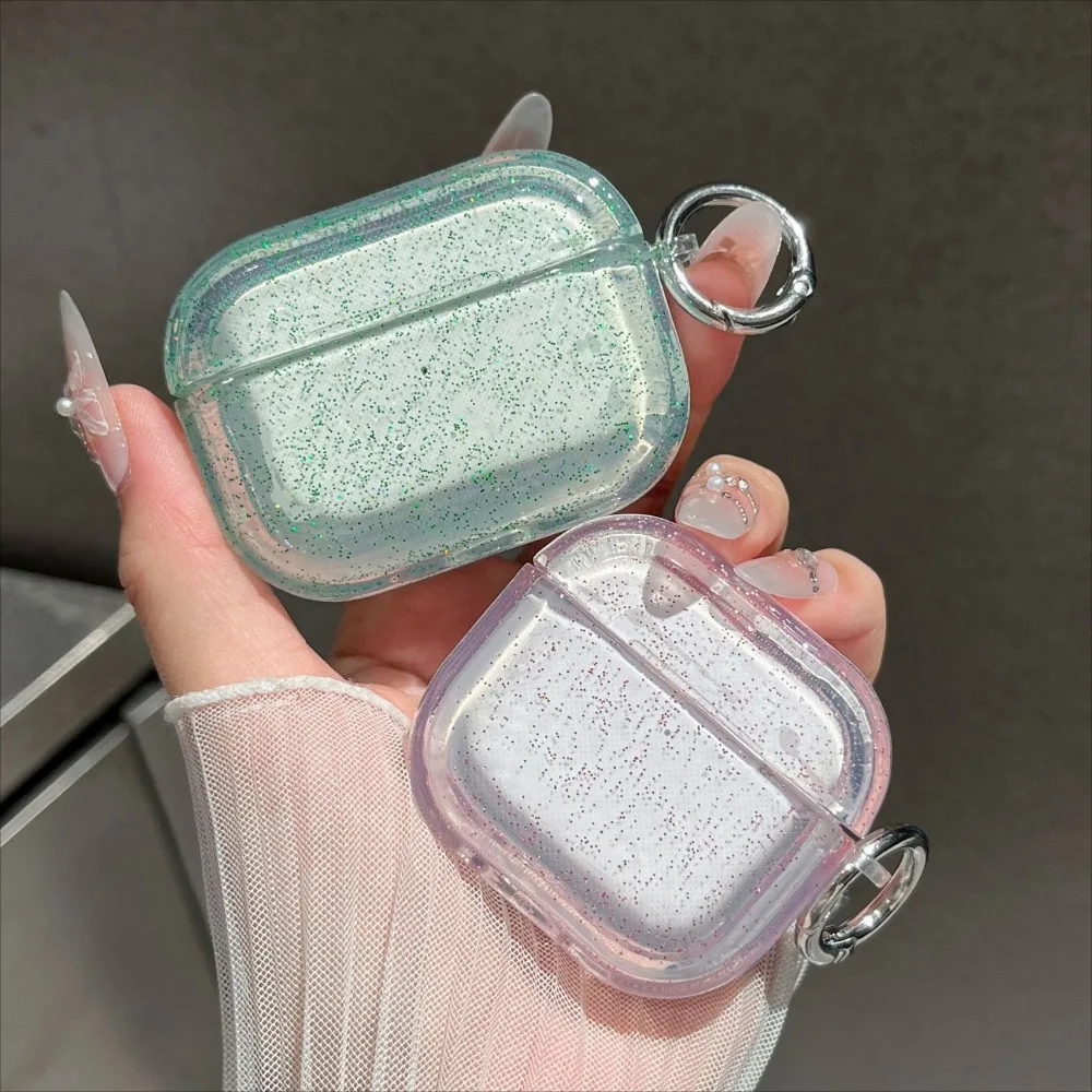 Luxury Bling Glitter Clear Earphone Case For Airpods