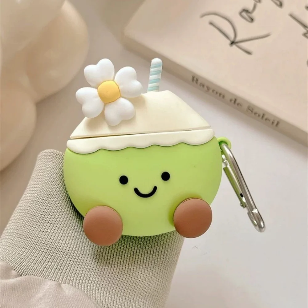 3D Cute Flower Coconut Expression Case for AirPods