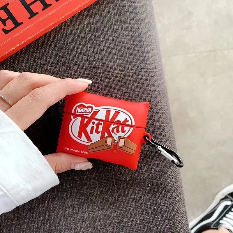 Silicone Kitkat Chocolate Protective For Airpod