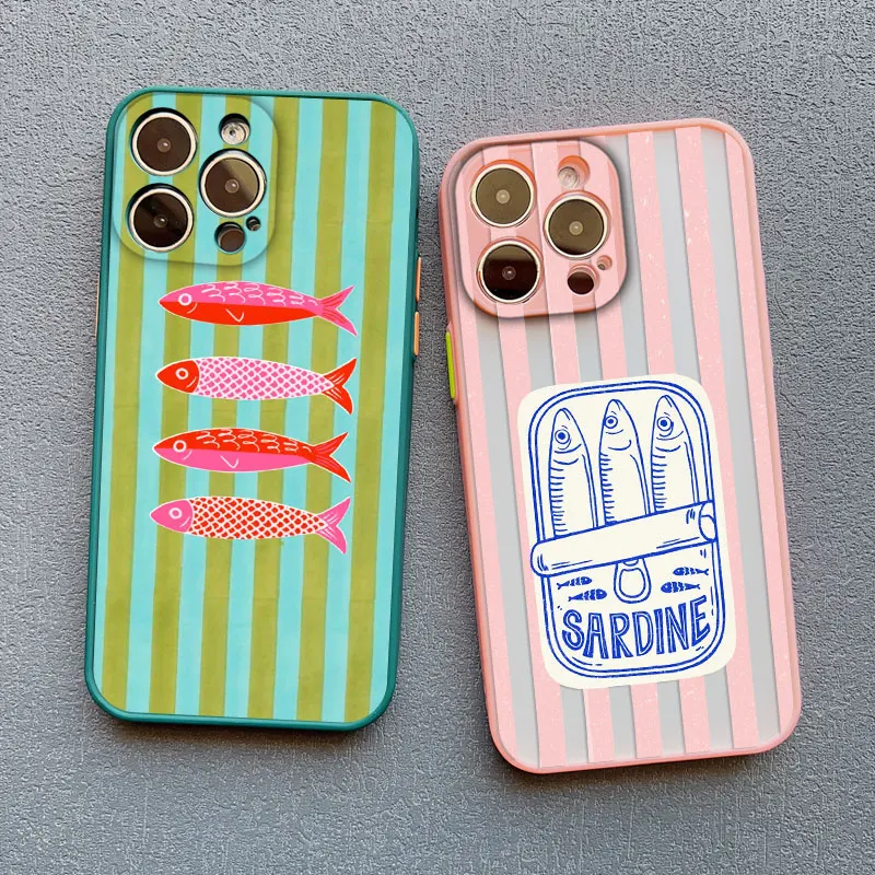 Fish Sardines Color Phone Case For iPhone