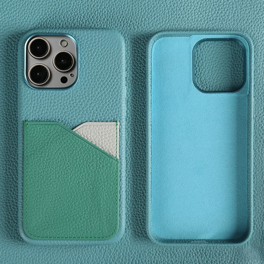 Full Wrapped Genuine Leather Case for Iphone