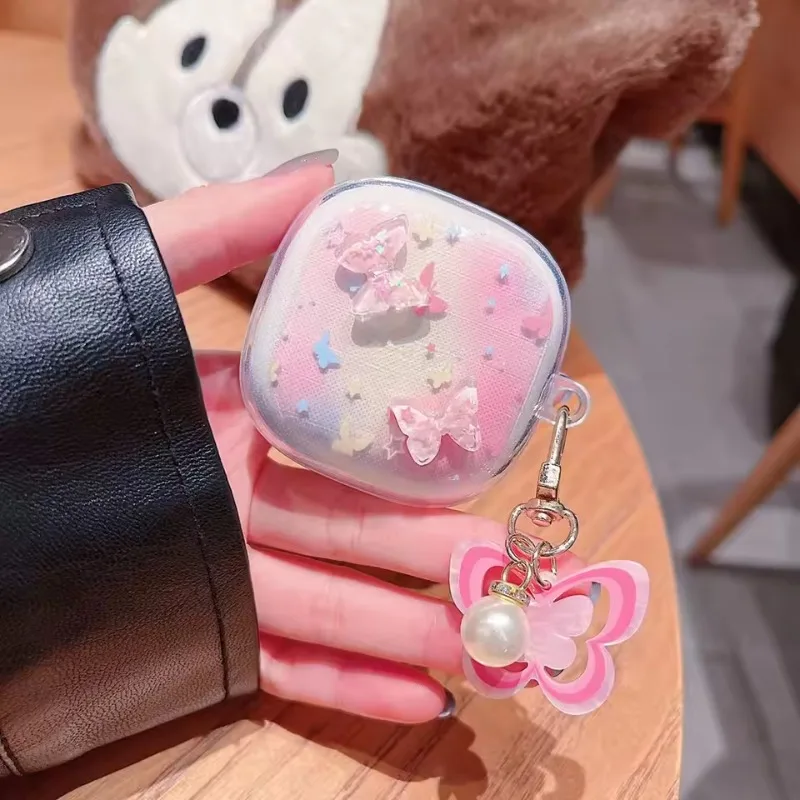 3D Cherry Butterfly Earphone Cover For Redmi Buds