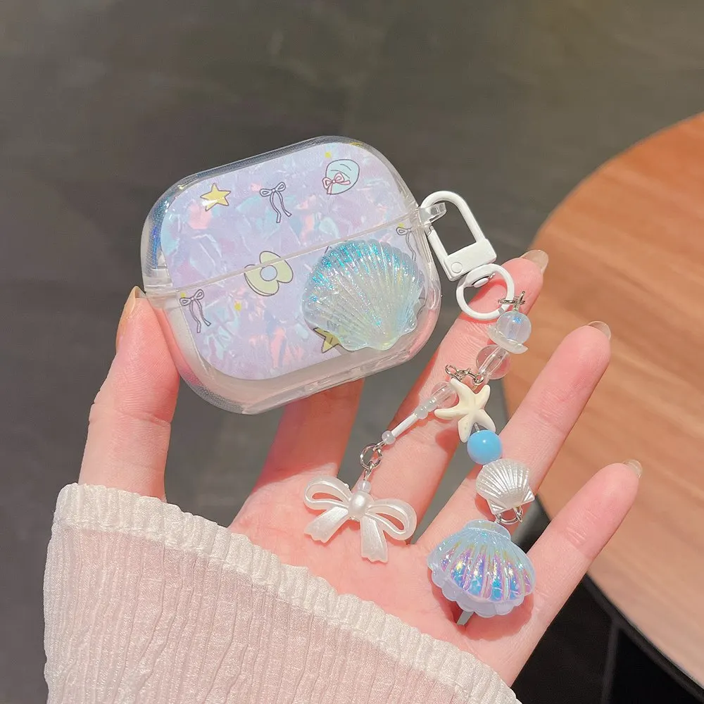 Cartoon Shell Fish Clear Earphone Case for Galaxy Bud