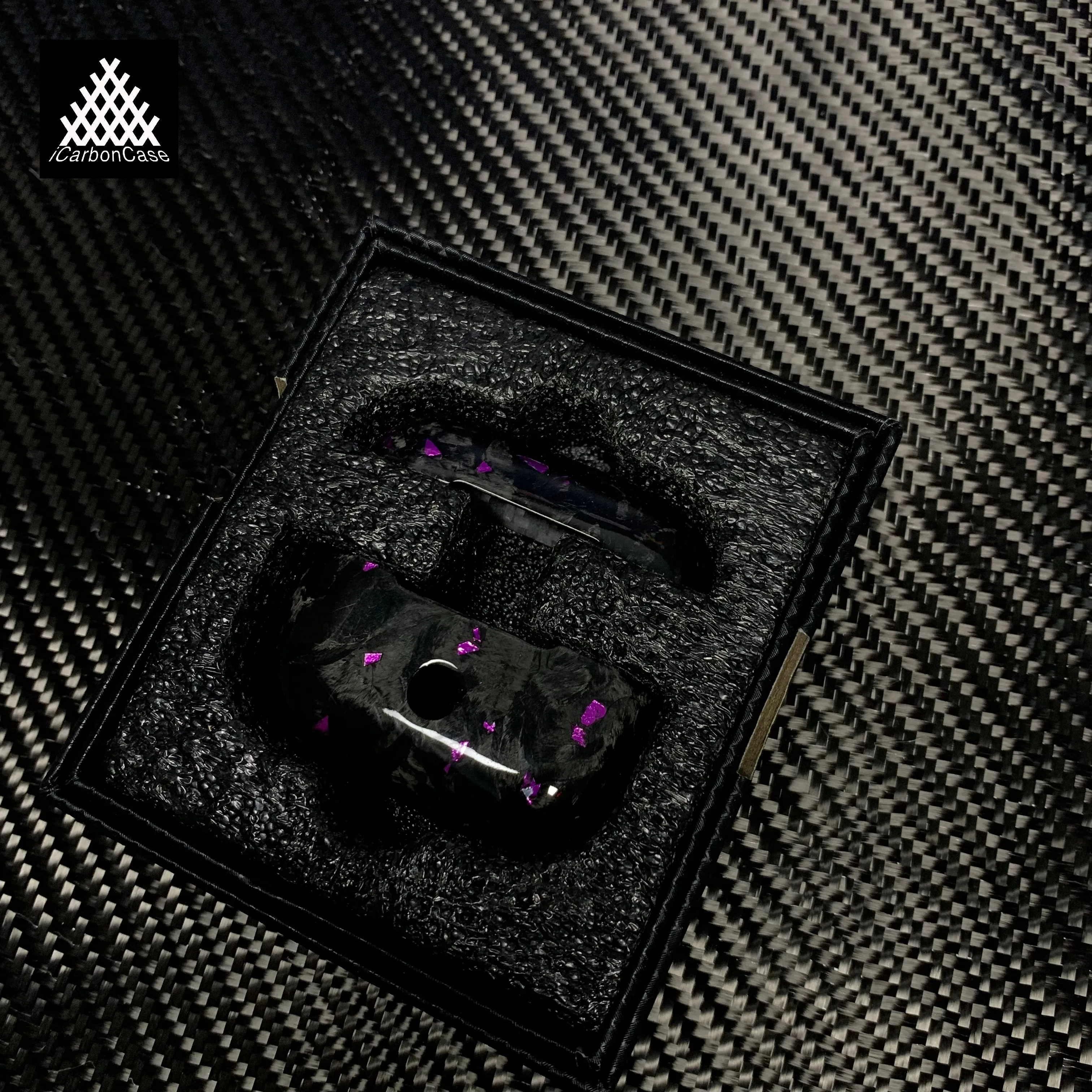 Real Forged Carbon Fiber Wireless Case For Earbuds