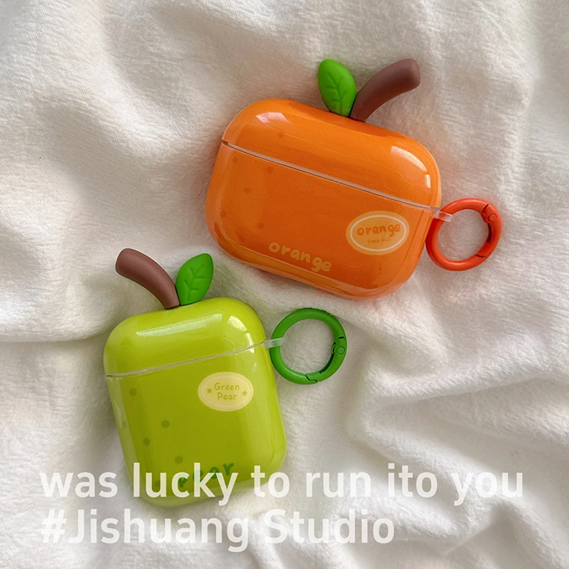 Cute Orange Earphone Case for Airpods