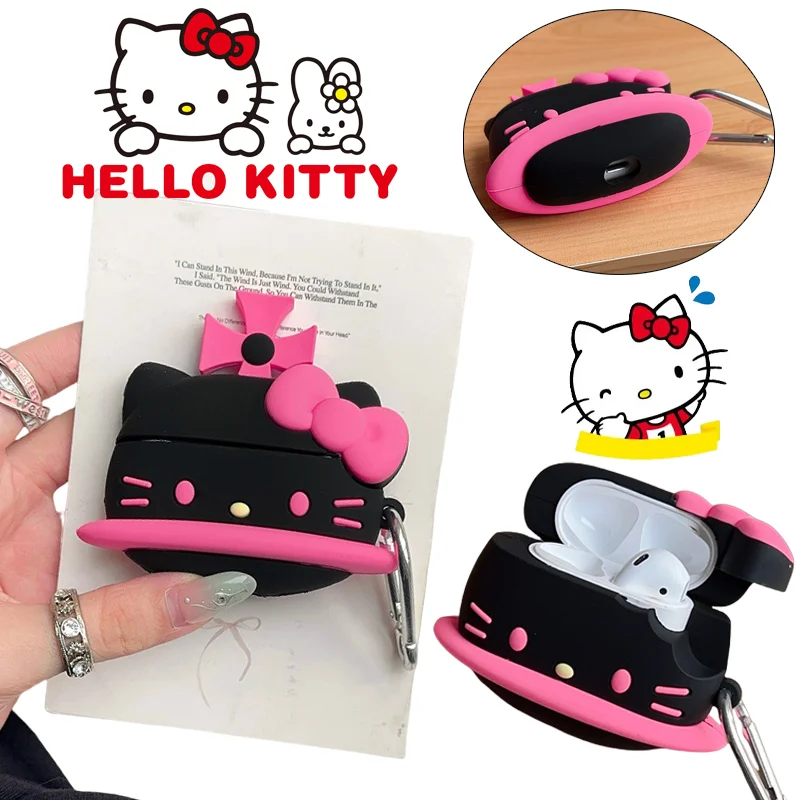 Cute Silicone Wireless Headset Protective Case with Hook