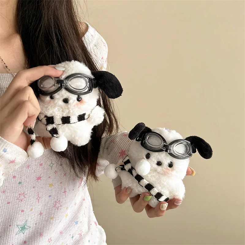 Plush Dog Earphone Protective Cover For AirPods