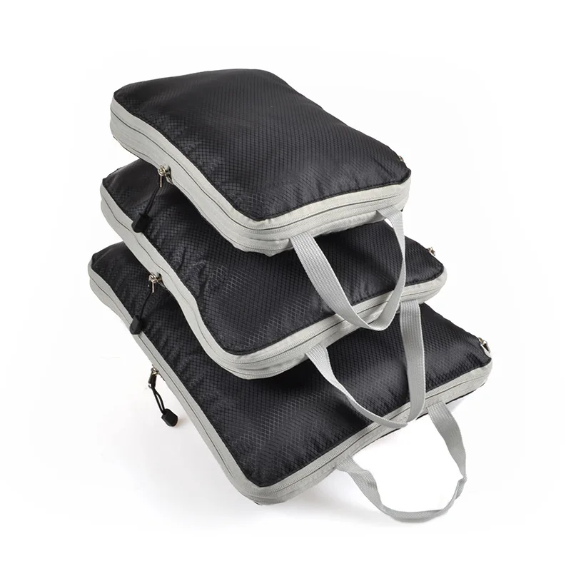 Compressible Packing Cubes – Foldable Waterproof Travel Storage Bag with Handbag
