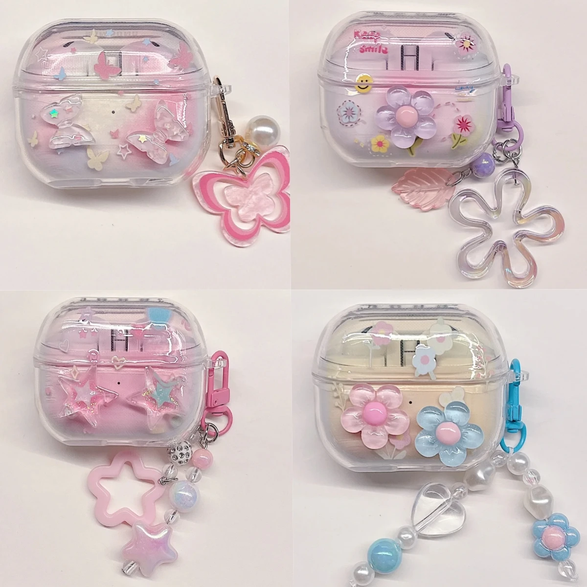 TPU Flower Earphone Case for Galaxy Buds