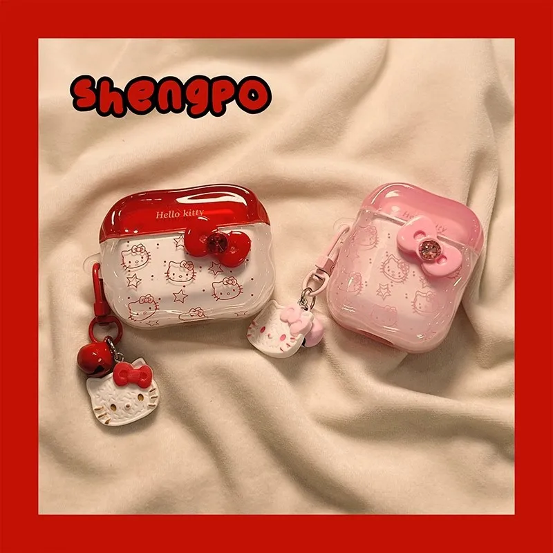 Soft Kitty Bow Earphone Case for Airpods