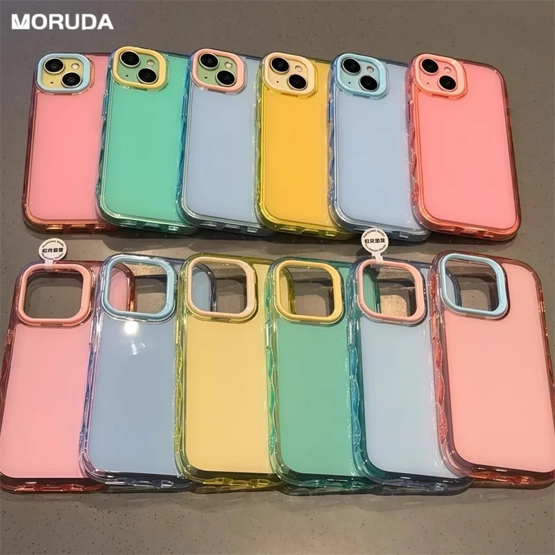 Jelly Candy Color Contrast Case for iPhone