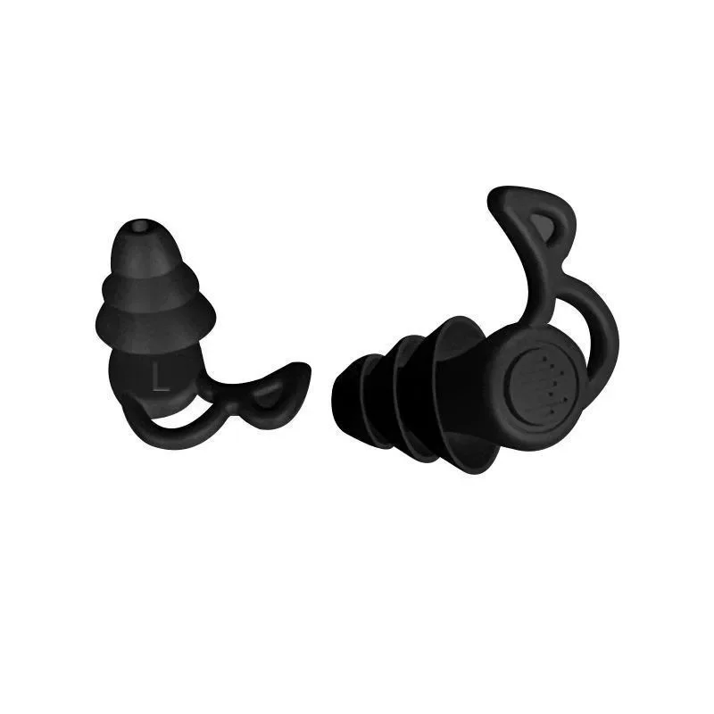 3 Layer Anti Noise Silicone Reusable Earplugs