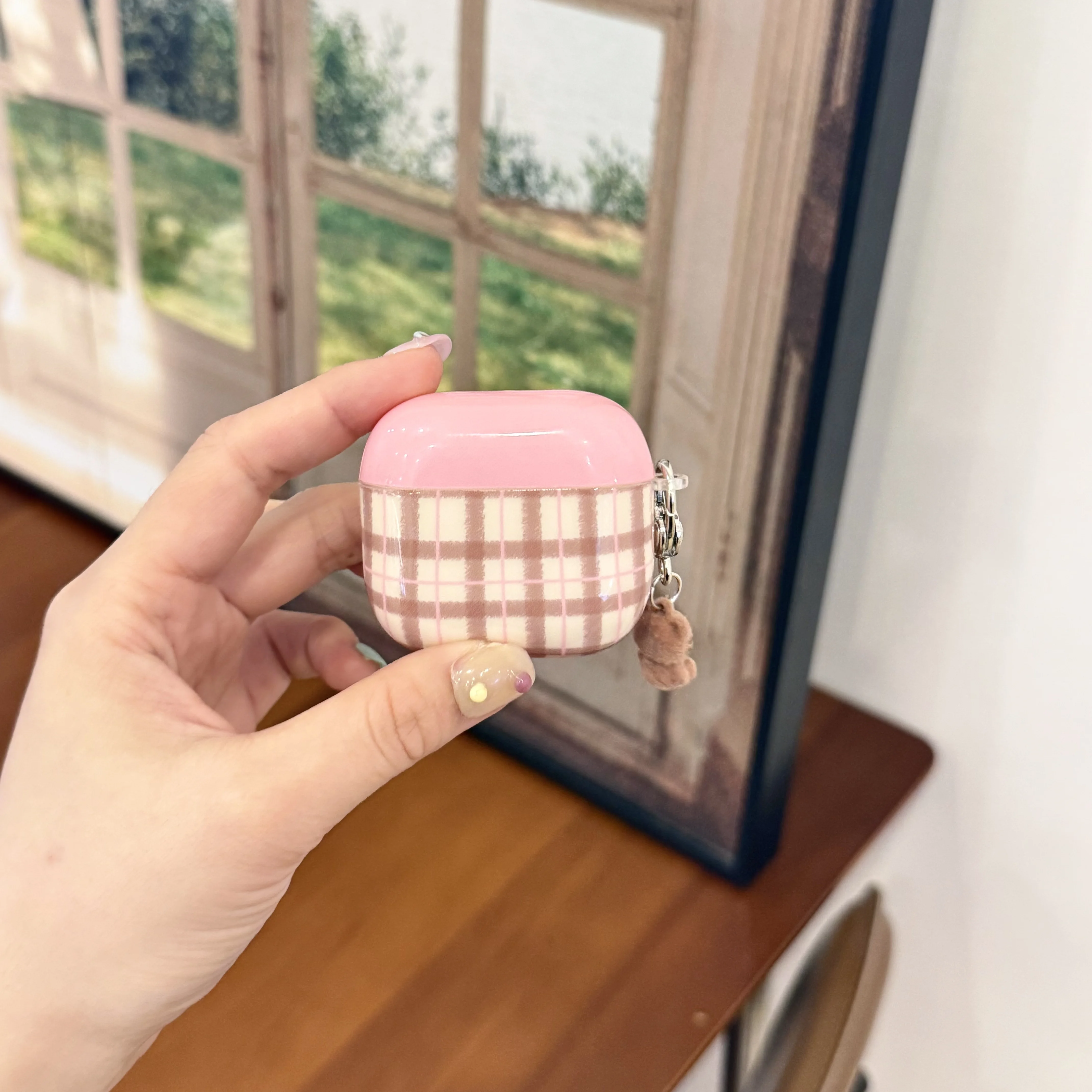 Silicone Earphone Checkered Case for Air Pods