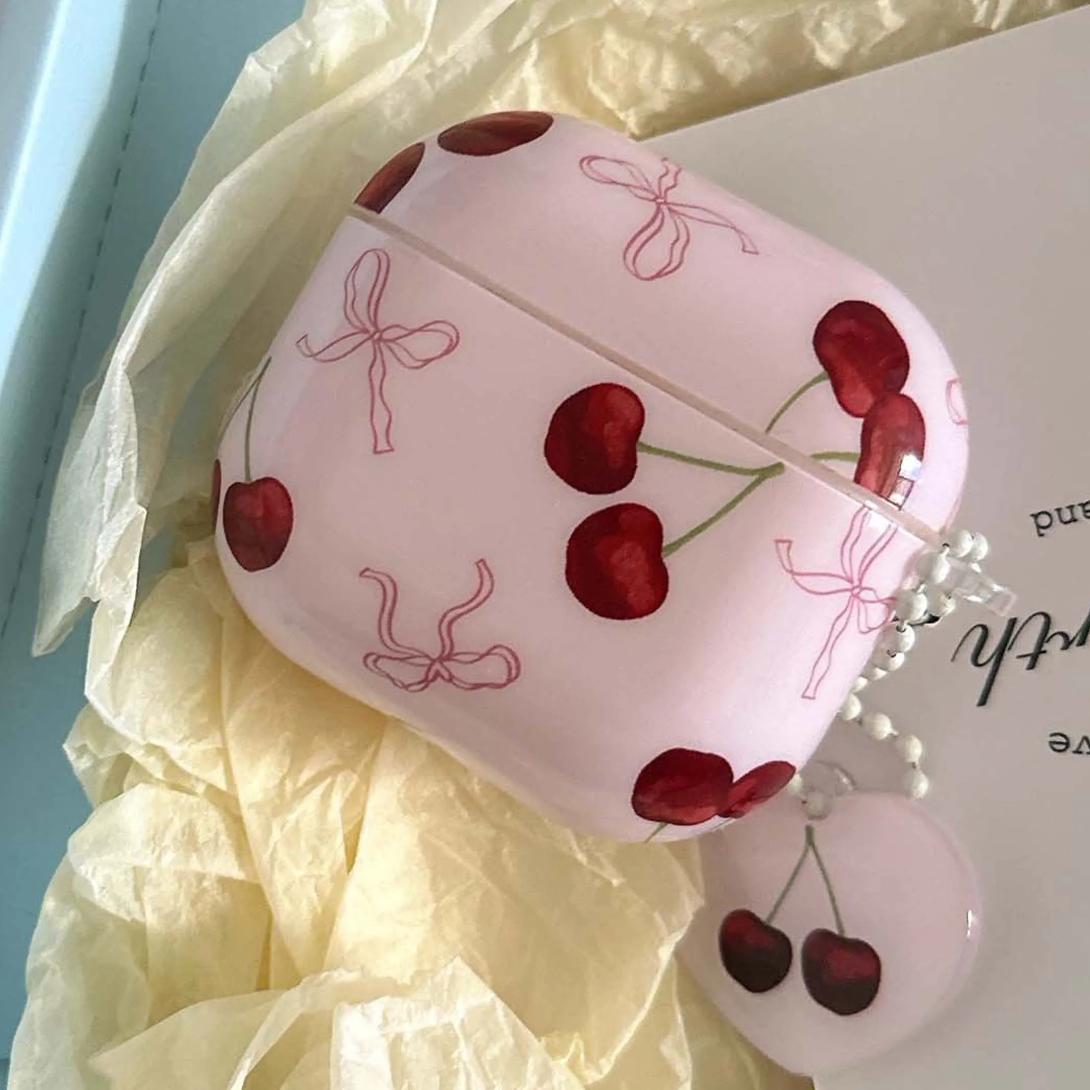 Cartoon Cherry Wireless Earphone Case for Airpods