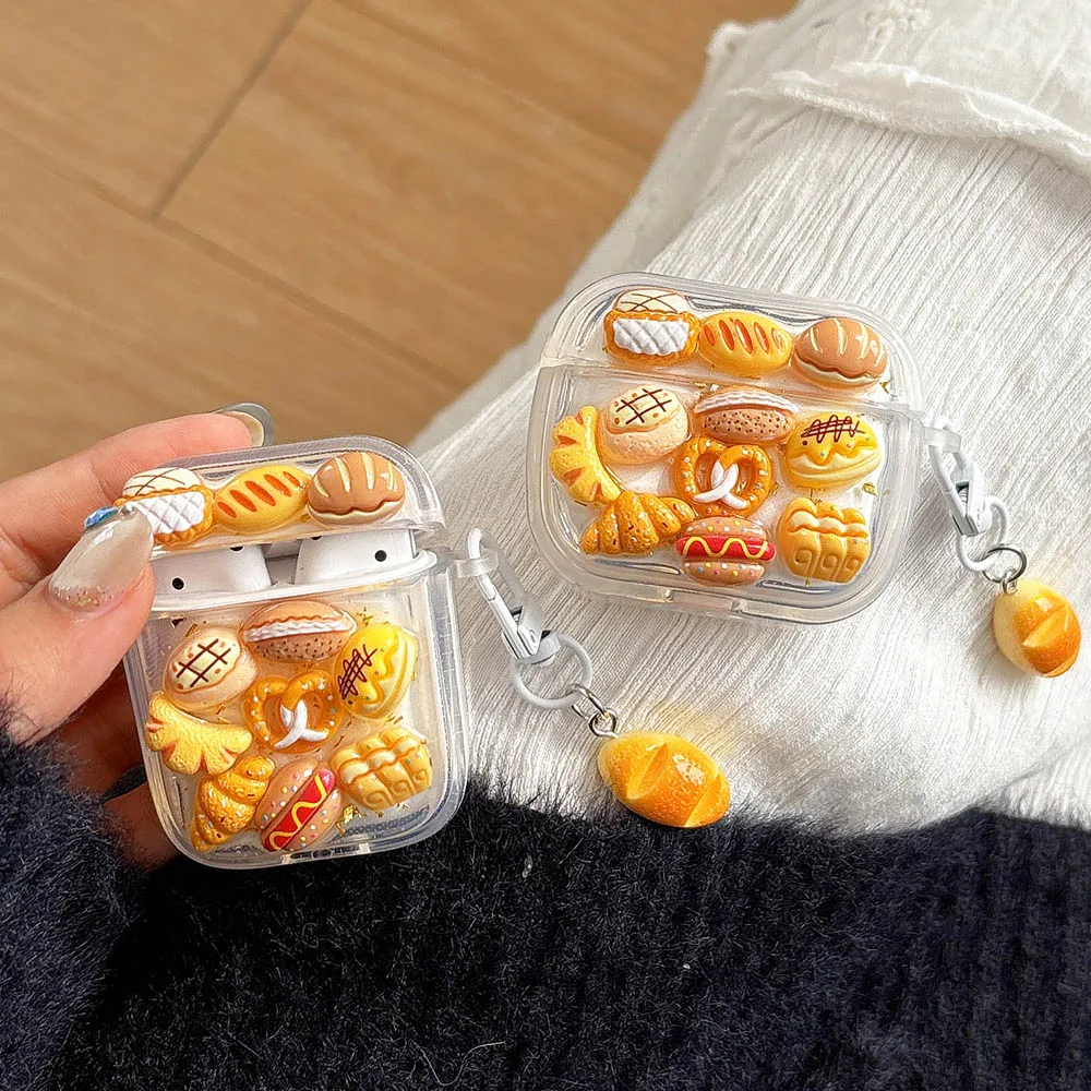 Funny Bread DIY Baking Earphone Case For AirPods