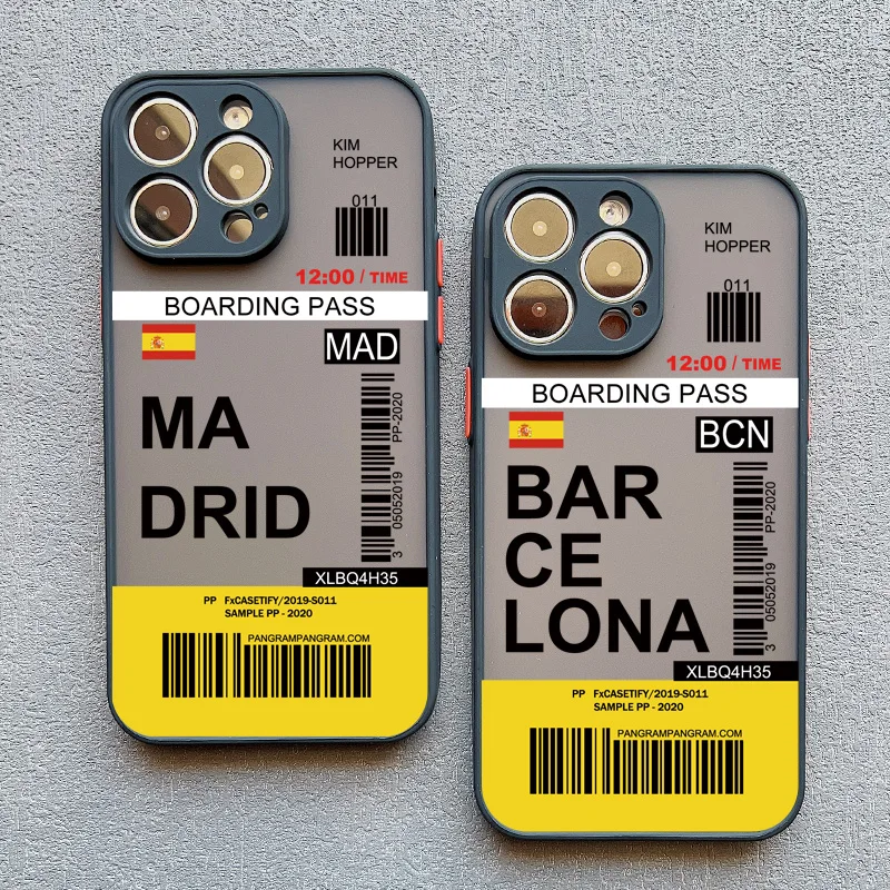 INS Boarding Pass Ticket Phone Case for iPhone - Image 3