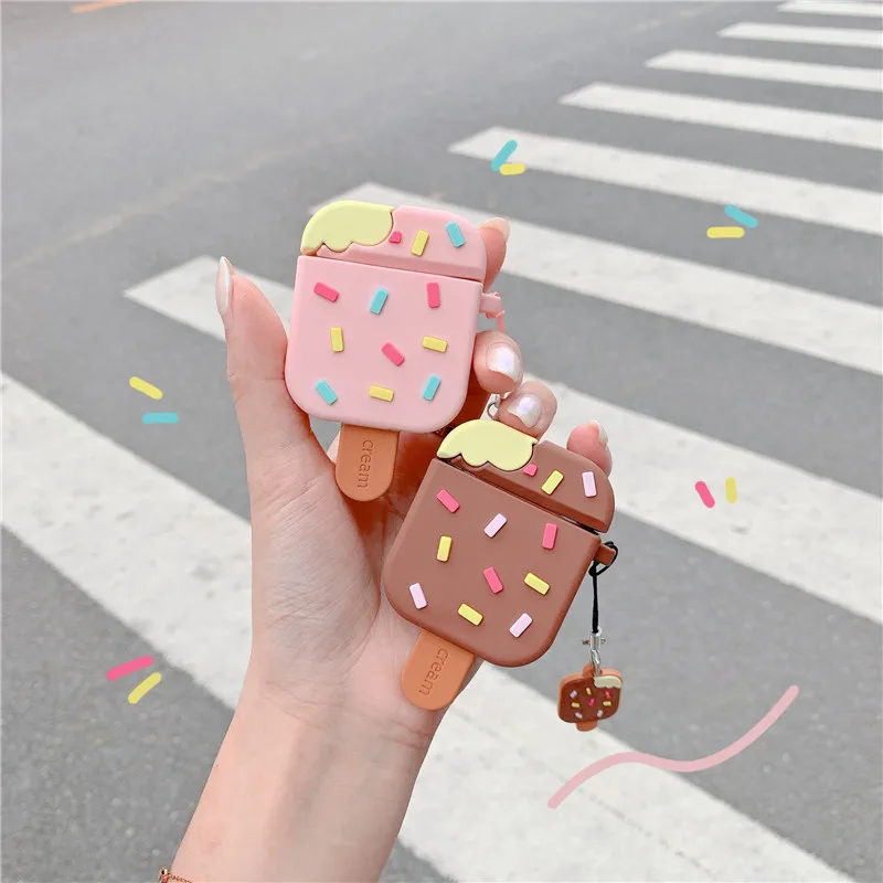 3D Ice Cream Wireless Headphone Case for Air Pods