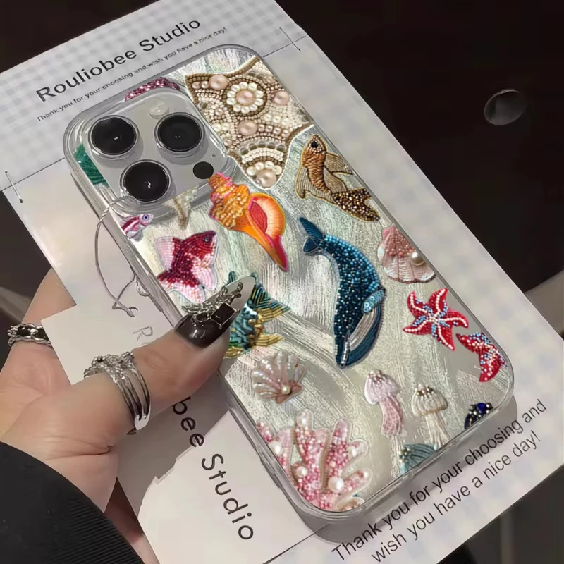 Ocean Elements Shell Coral Phone Case