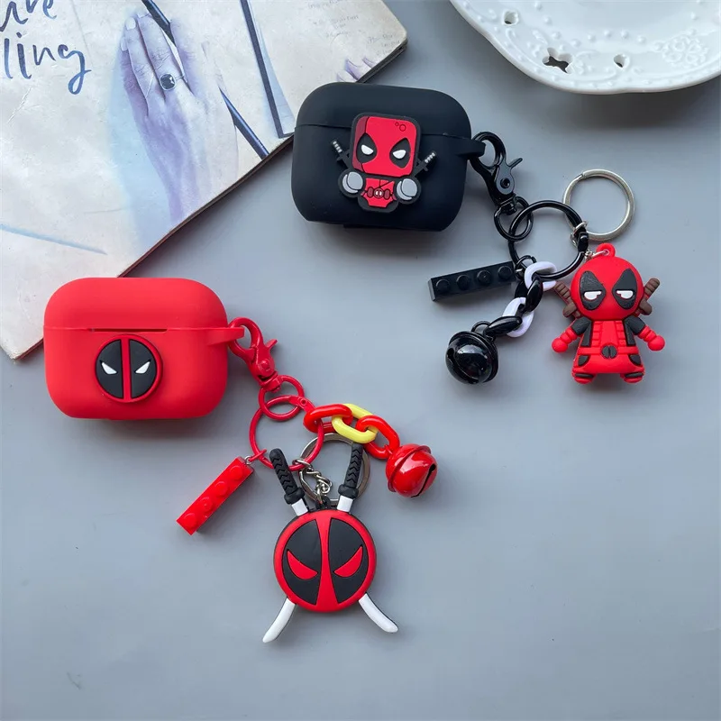 Cartoon Deadpool Earphone Case for Airpods