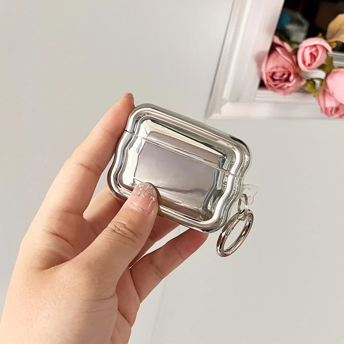 Soft Luxury Laser Aurora Earphone Case for Airpods