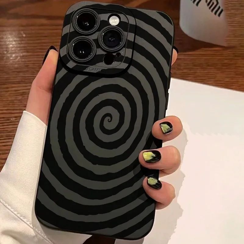 Creative Spiral Pattern Phone Case For iPhone