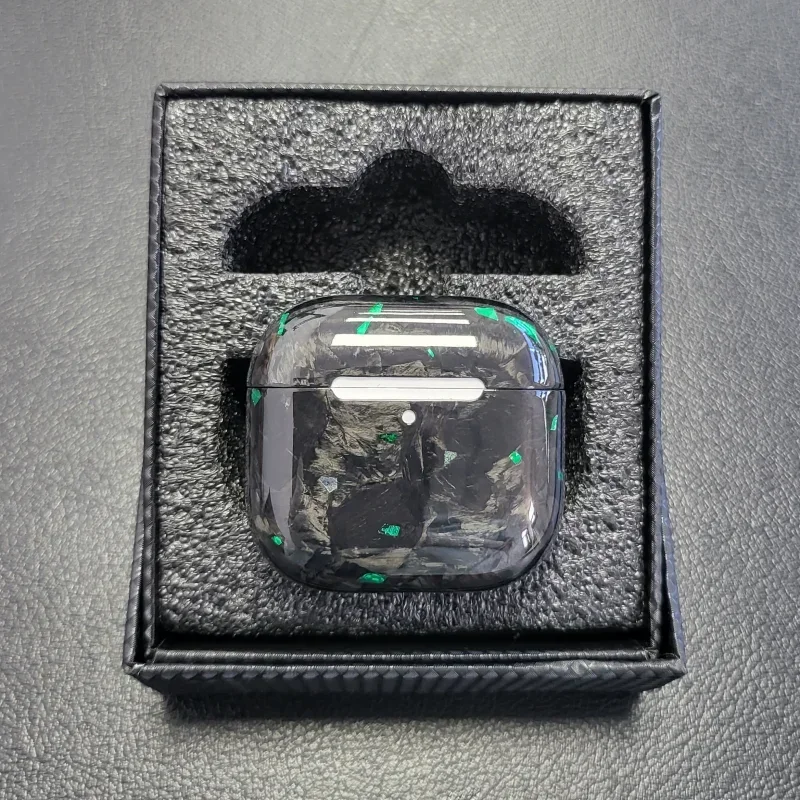 Forged Pattern Carbon Fiber Earphone Case for AirPods