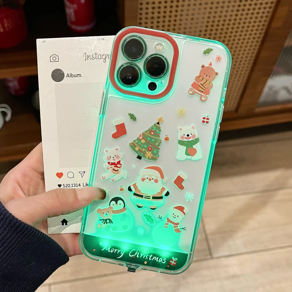Luminous Call Light Up Flash Christmas Phone Case