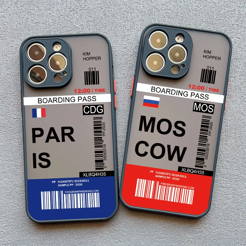 INS Boarding Pass Ticket Phone Case for iPhone - Image 2