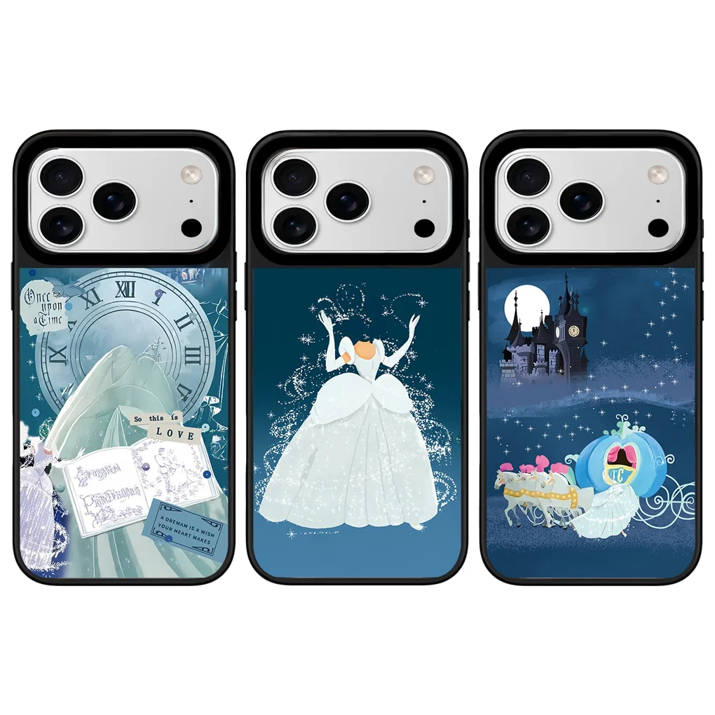 Cartoon Carriage Mirror Magnetic Phone Case