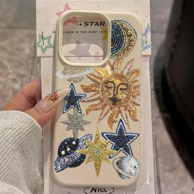 Mosaic Print Of Spaceships Cover For iPhone