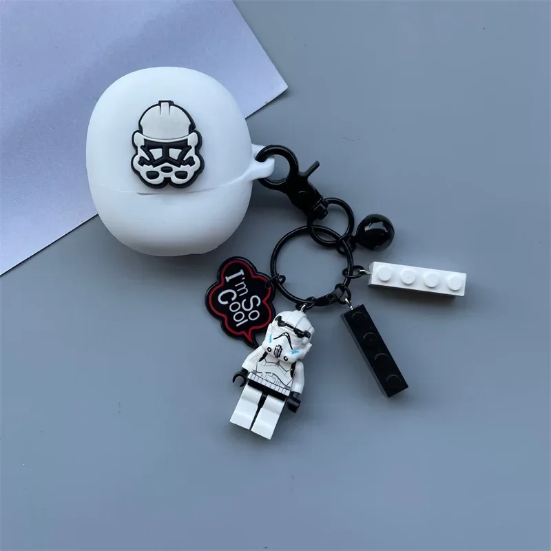 Silicone Wireless Protective Case with Keychain for Oppo Enco Air 3 - Image 5