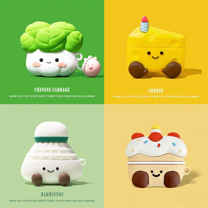 Cheese Cake Earbuds Case For Airpods