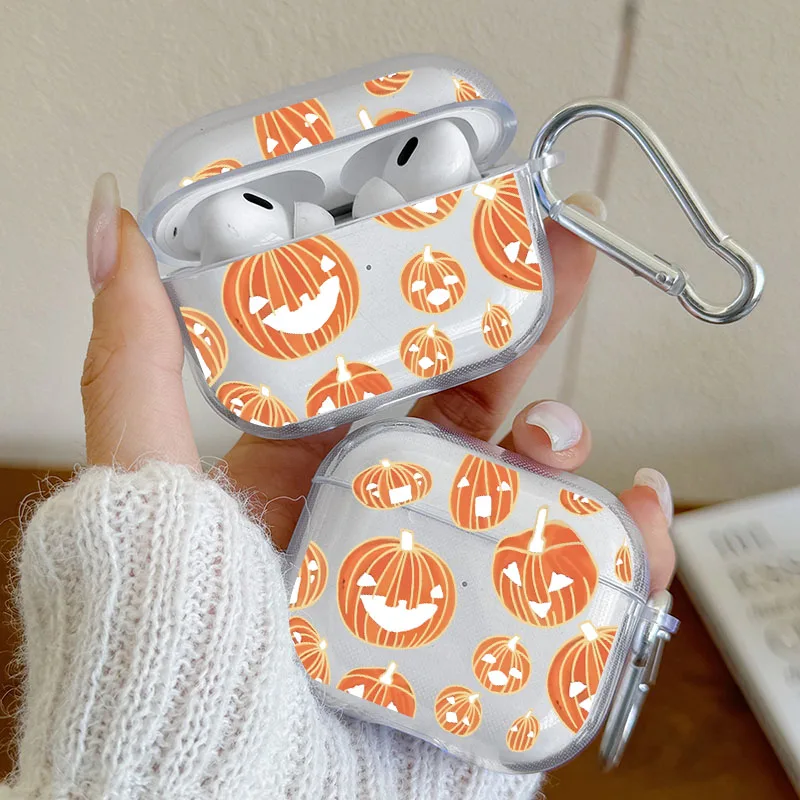 Halloween Pumpkin Pattern Case For AirPods