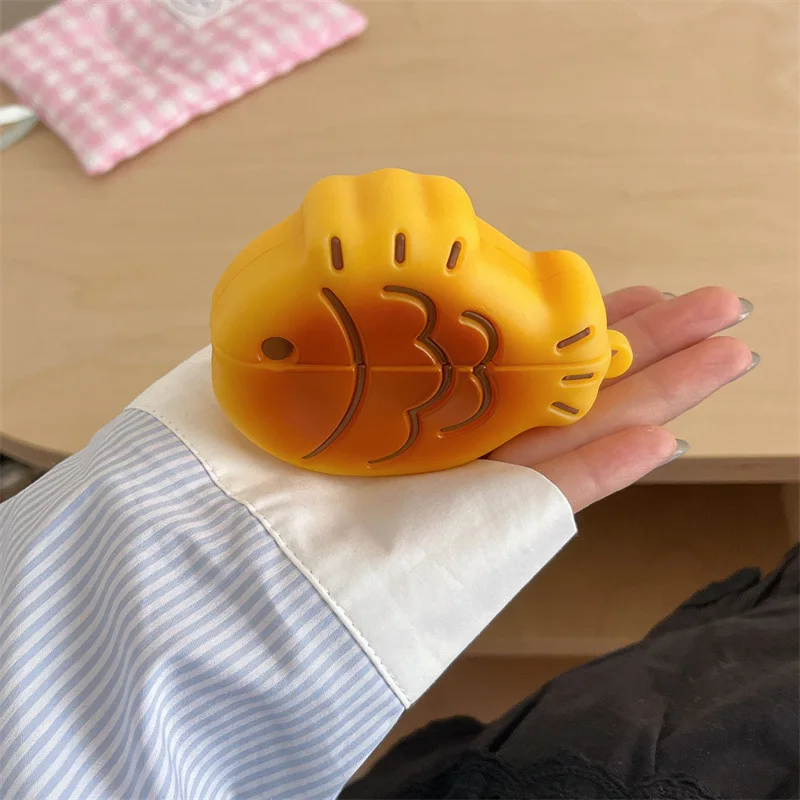 3D Taiyaki Silicone Earbuds Case For AirPods