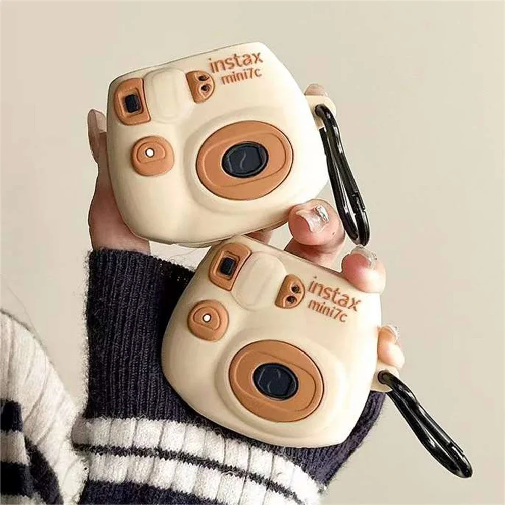 Cute Instant Camera Headphone Case for Galaxy Buds