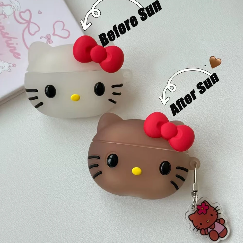 Change Color Sunburn Kitty Case for AirPod