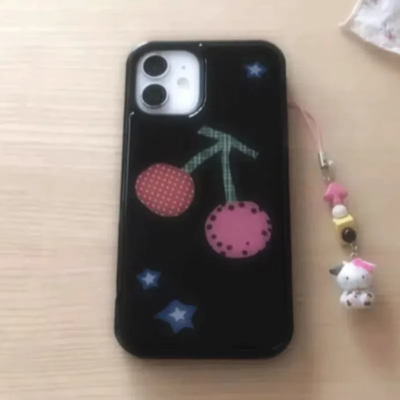 Ins Korean Lovely Cherry Phone Case For iPhone