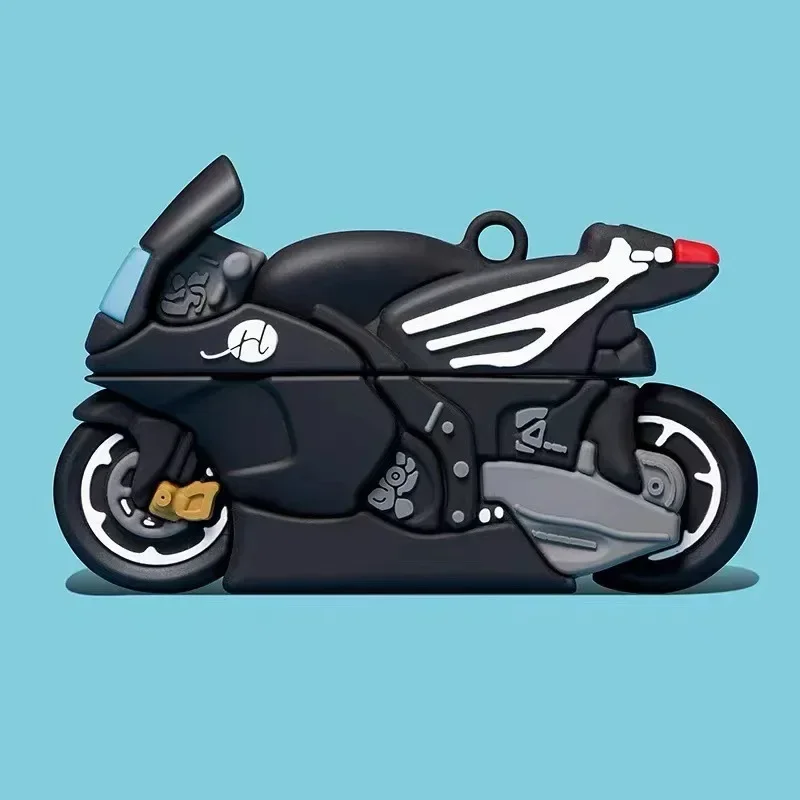 Silicone 3D Motorcycle Soft Race Earphone Case for Airpods