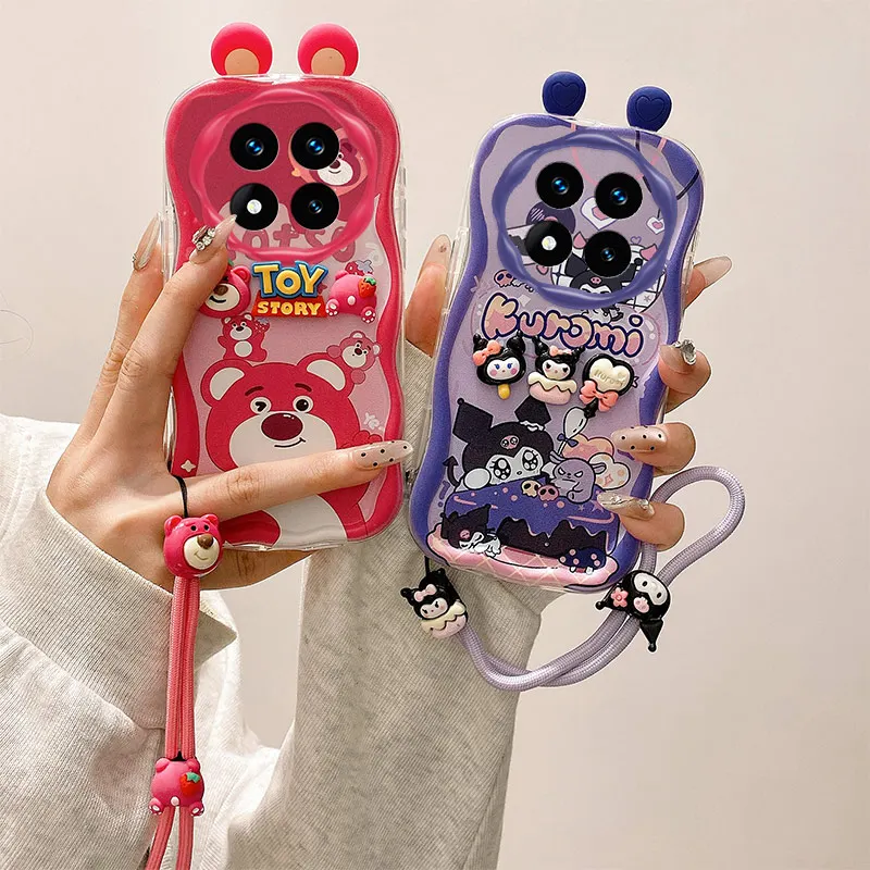 3D Cute Kuromi Ear Hello Kitty Phone Case For Xiaomi