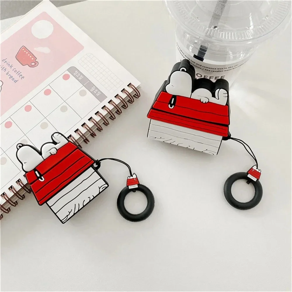 Silicone Wireless Snoopy Earphone Case for Airpods
