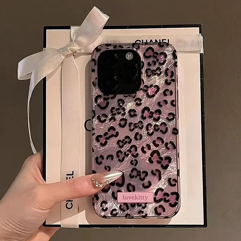 Pink Leopard Print Phone Case for IPhone