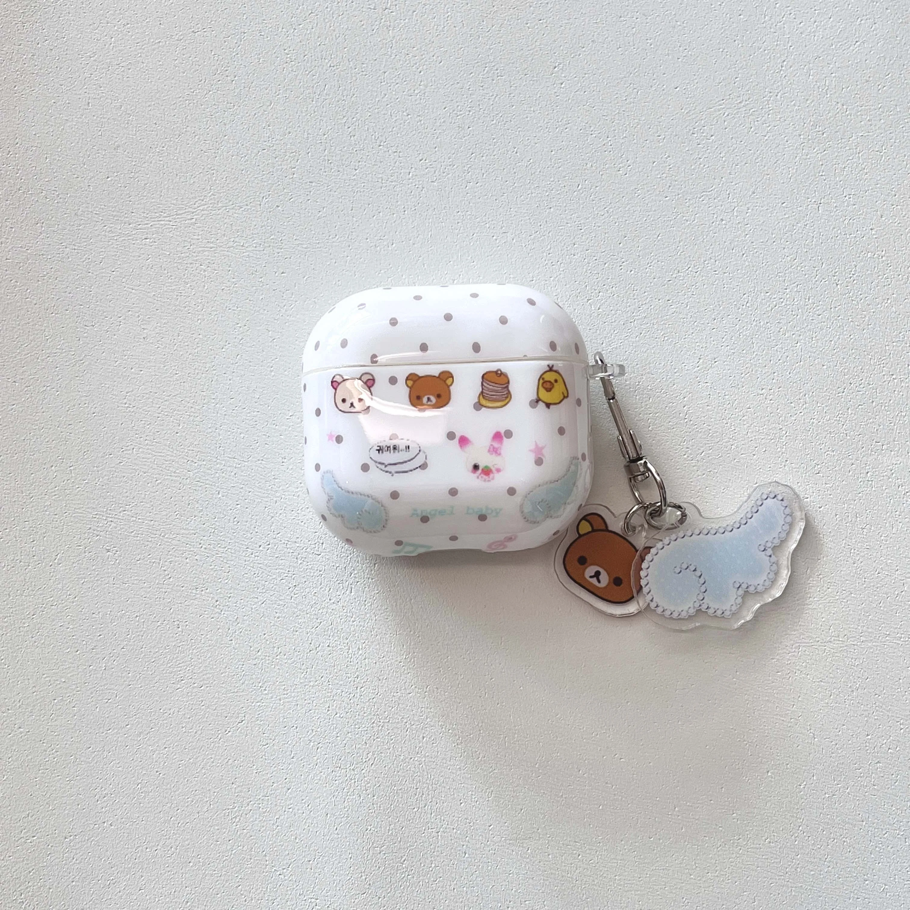 Ins Angel Wings Duck Bear Shell Case for Airpods