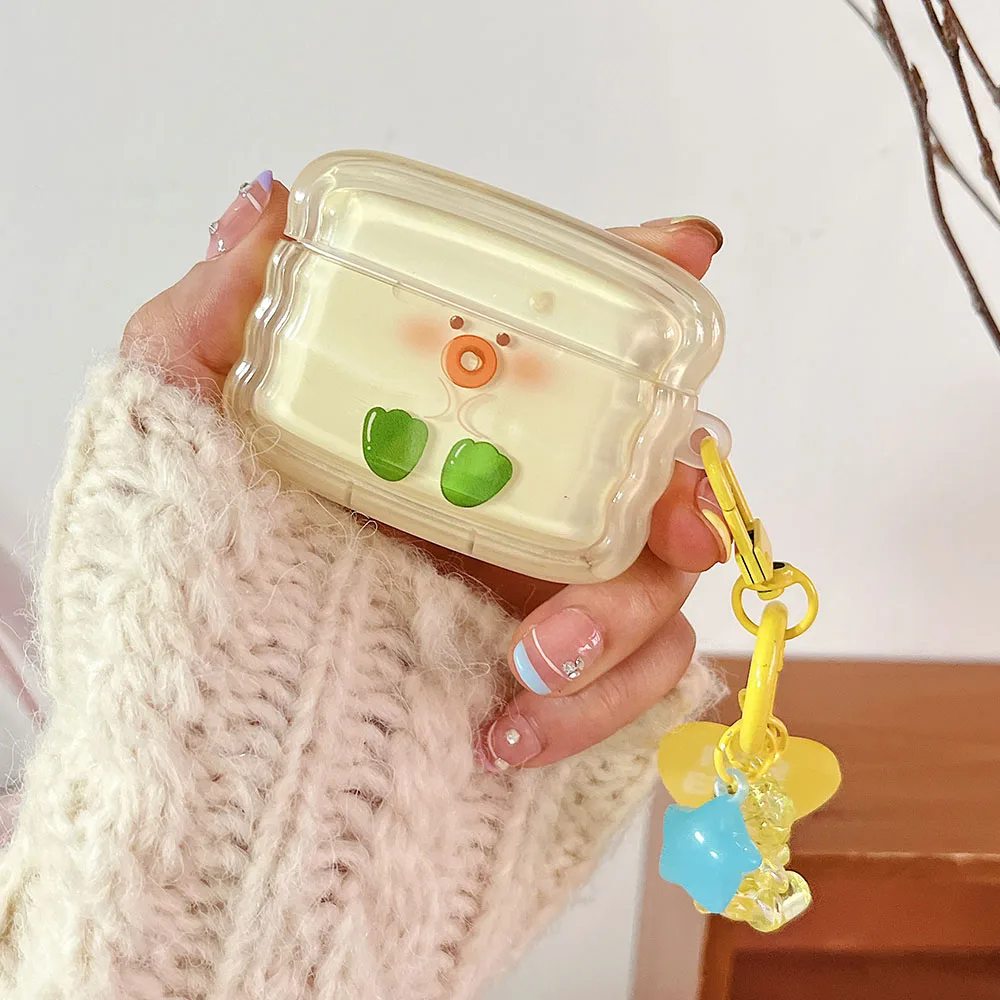 Silicone INS Duck Jelly Shell Earbuds Case