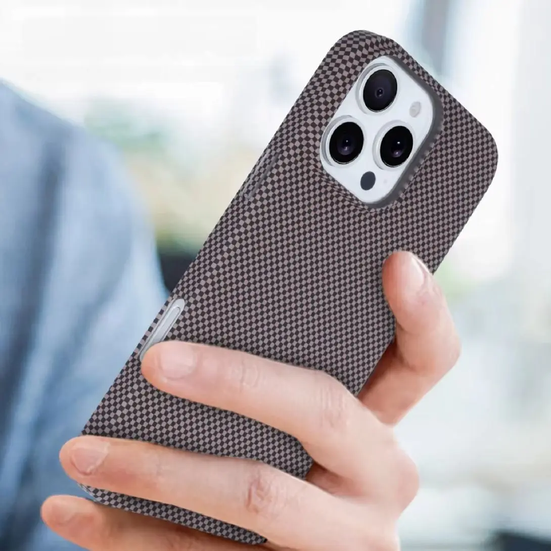 Carbon Fiber Magsafe Magnetic Kevlar Case For iPhone
