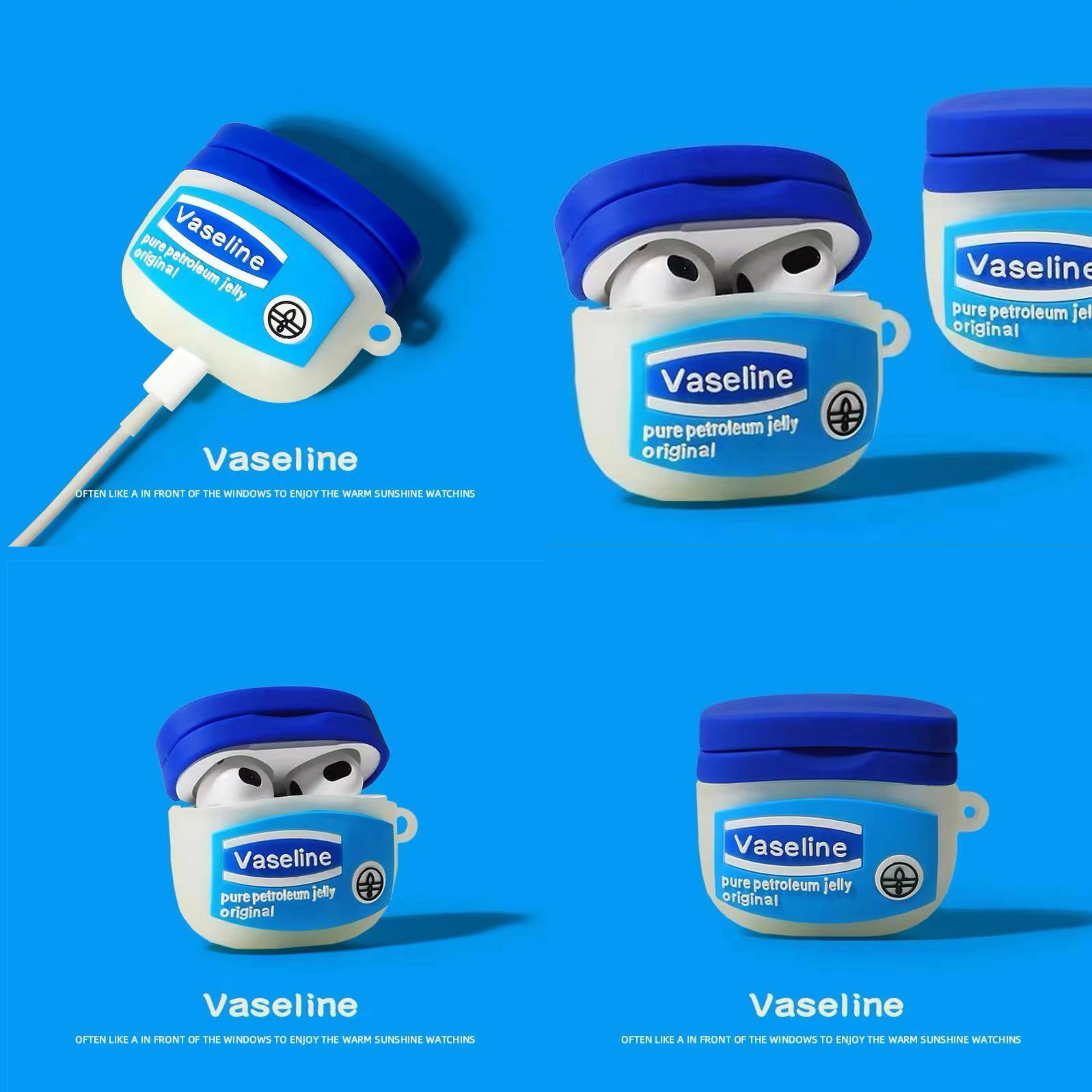 3D Silicone Creative Vaseline Case for Air Pods