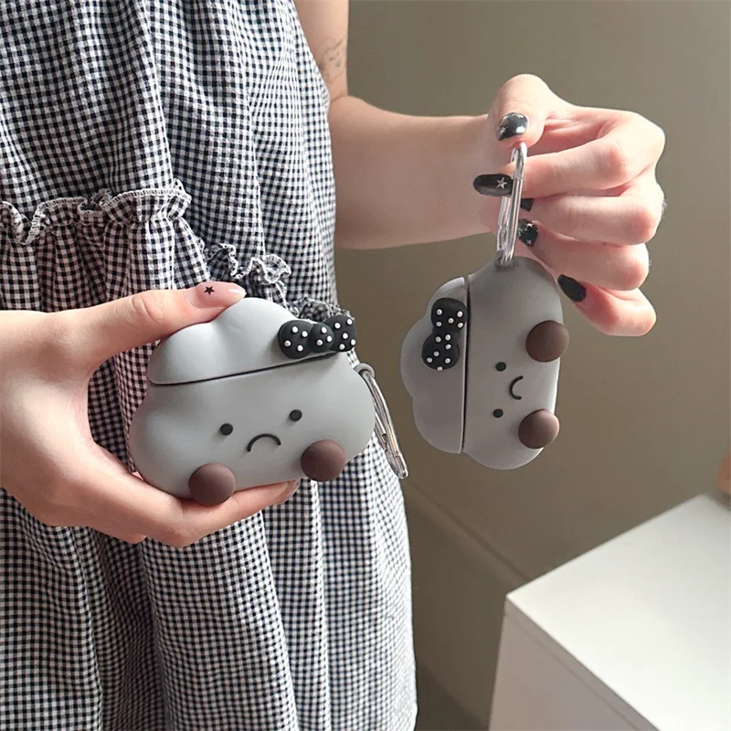 Funny 3D Dark Clouds Headphone Case For Airpods